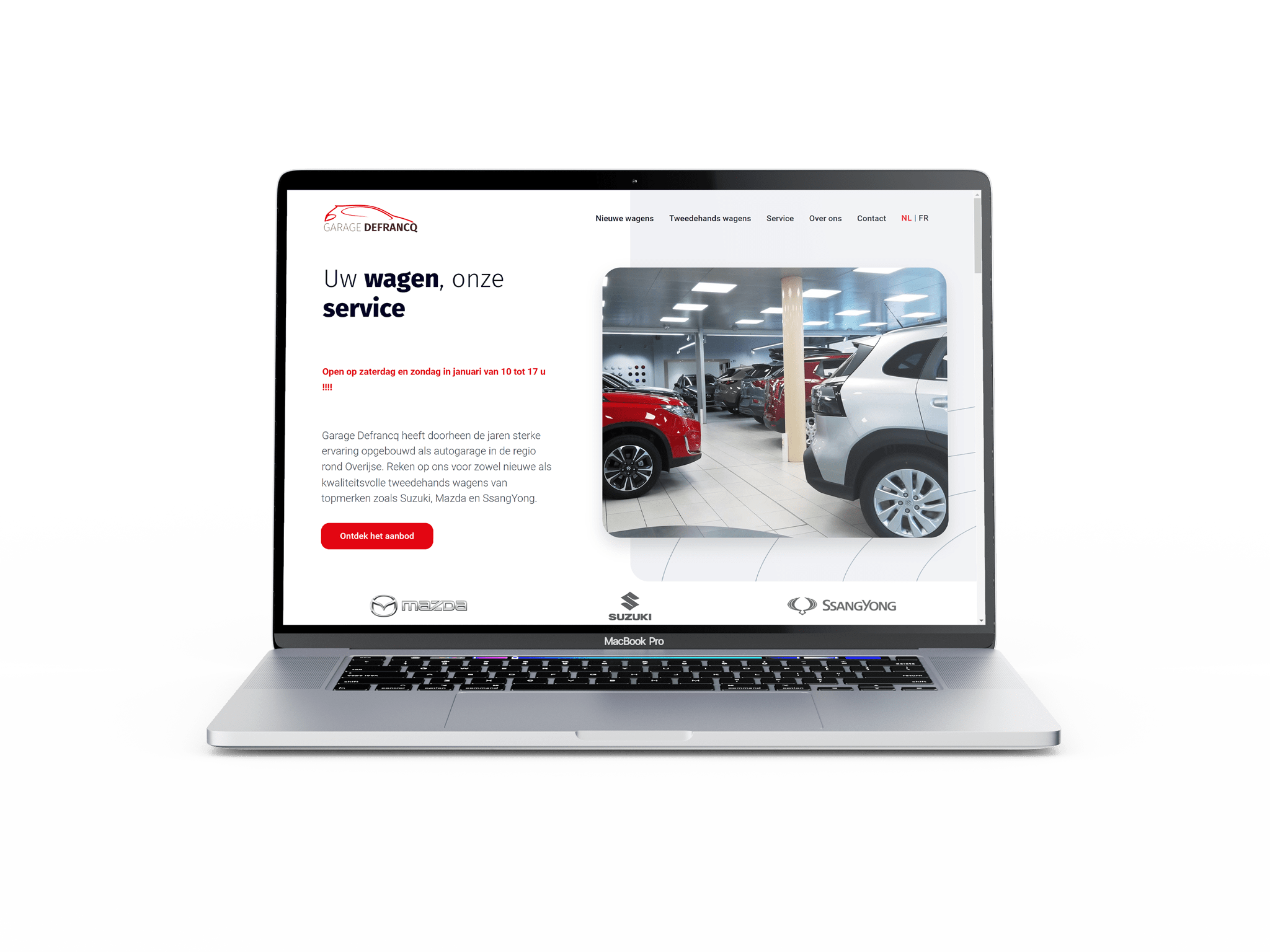 Faire créer son site internet de garage pour le garage Defranq