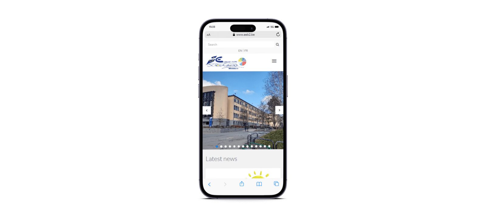 Website laten maken school Brussel European school 