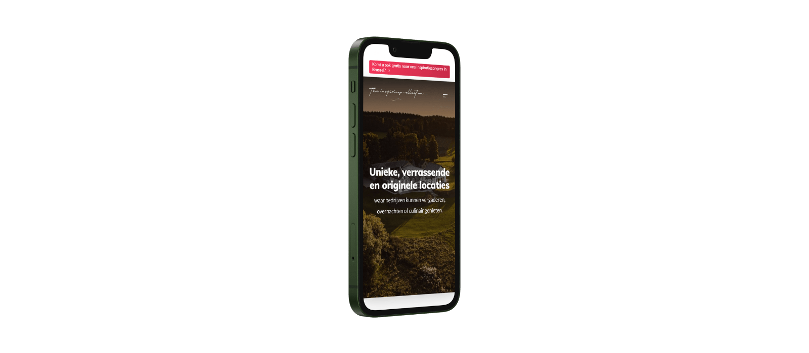 Een evenementen website laten maken voor uw bedrijf in West-Vlaanderen? Authentieke webdesign in West-Vlaanderen voor The Inspiring Collection