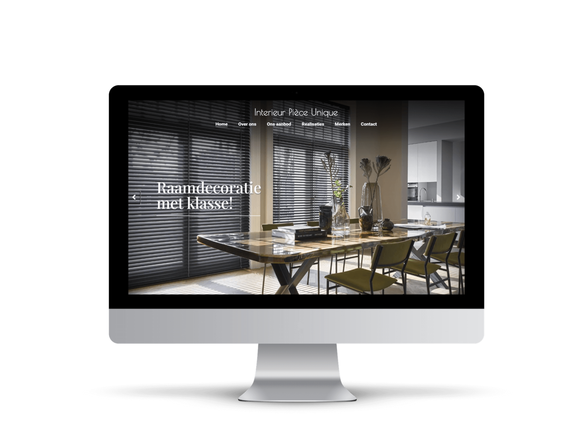 Website laten maken decoratie interieur pièce unique Hasselt